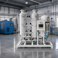 Équipement de séparation d'air de générateur de l'oxygène de 93 + 2% PSA avec le PLC pour l'équipement de production de gaz de conservation des aliments de fermentation