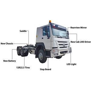 รถบรรทุกหัวลาก Howo 430 แรงม้า มือสอง ตัวเลือกขับเคลื่อน 4x2/6x4  น้ำมันดีเซล/ไฟฟ้า เกียร์อัตโนมัติ ระบบกันสะเทือนแบบลม พวงมาลัยซ้าย - Product Image 5
