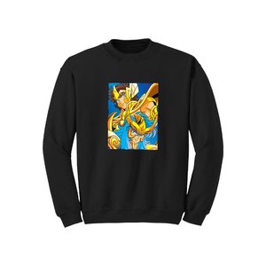 Anime Collection Sweat-shirt d'hiver décontracté pour femmes avec col ras du cou 100% coton polaire sérigraphie doublée de poches - Product Image 1