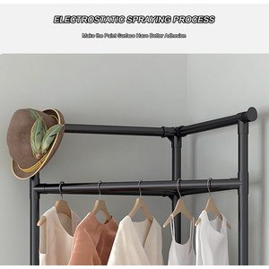 Moderno durevole scarpiera angolare in plastica e acciaio scarpiera/Organizer per la casa soggiorno mobili - Product Image 2