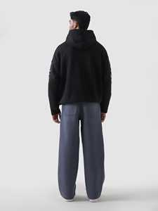 Sudadera con Capucha de Invierno para Hombre, Diseño Moderno, Tejido de Punto Transpirable Antiarrugas de Secado Rápido, Poliéster/Algodón 320g, Personalizable OEM - Product Image 6