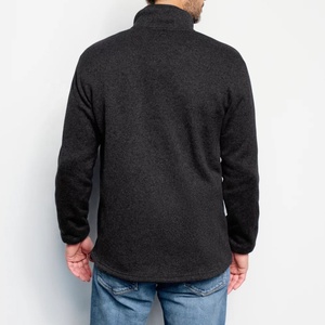 แจ็กเก็ตฤดูหนาวแบบซิปเต็มขนแกะสำหรับผู้ชายเสื้อโค้ทผ้าฟลีซซับในขอบกันลมมีซิปสำหรับฤดูใบไม้ร่วงและฤดูหนาว - Product Image 4