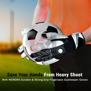 Gants de gardien de but de football professionnels en gros, paume en latex antidérapante, logo personnalisé, fabricant OEM - Product Image 3