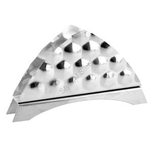 Unique Napkin Holder Base Bolt Hammered Stainless Steel Tissue Holder 16 cm Table Napkin Holder Metal Stand Stainless Steel - Product Image 1