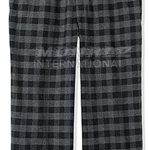 Pantalones de franela informales con estampado de logotipo de marca personalizado para hombre, ropa de lona con estampado recto y cintura media, precio al por mayor - Product Image 2