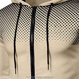 Survêtement à capuche pour homme, taille plus, automne, 100% polyester, imperméable, respirant, extensible dans quatre directions, léger, conception personnalisée OEM - Product Image 3