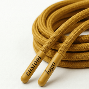 Eco-Friendly Custom Logo Hoodie Drawcord High Tenacity <b>Braided</b> 3 Strand Twisted Garment Apparel Cord Supplier - Product Image 6