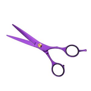 กรรไกรตัดผมมืออาชีพเคลือบสีม่วงสดใส ขนาด 6.5 นิ้ว สำหรับช่างทำผม รับผลิตแบบ OEM ODM - Product Image 6