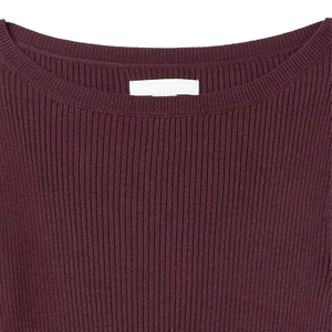 Pull respirant à rayures pour femmes en coton super doux pull à col rond à manches longues pull tricoté pour femme - Product Image 6