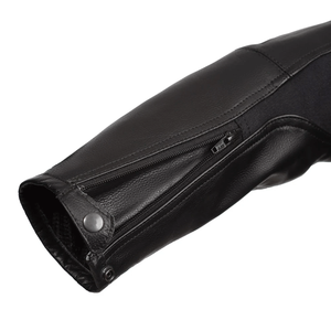 Classic Storm Black Soft Cowhide Leather Racing Motorbike Jacket removable CE-Certified <b>Protectors</b> Motorcycle Jacket For Men - Product Image 6