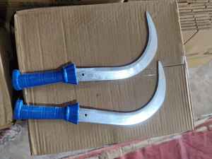 Faucille de jardin en acier à dents de fer avec manche en bois de 10,5 cm, lame de 11 pouces, zinguée - Vente flash - Product Image 2