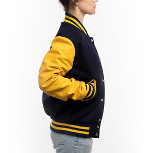 Nouvelle veste universitaire pour femmes de couleur et de taille personnalisées à la mode concevez votre propre veste universitaire pour femmes à vendre - Product Image 4