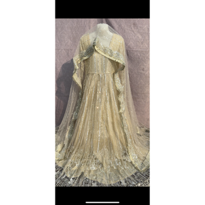 Elegante Vestido de Novia Nikkah Talla Grande, Corte A, con Bordado de Cristales y Pedrería, Estilo Moderno, Largo hasta el Suelo - Product Image 2