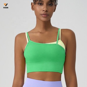 Meilleures ventes Soutien-gorge élévateur complet Plus Size Fitness Yoga Débardeur pour femmes Gym Sport Workout Tops Fabriqué par Bra Maker - Product Image 6