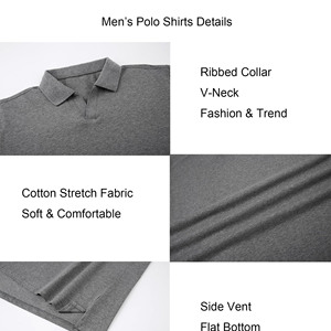 Design personnalisé Logo de la plage Polos à manches courtes de haute qualité pour hommes T-shirt surdimensionné en tissu de coton tricoté Polos pour hommes - Product Image 6