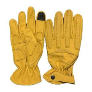 Gants de travail en cuir Gants de travail en cuir de sécurité industrielle parfaits pour les travaux de construction en plein air. Bandes réfléchissantes confortables - Product Image 1