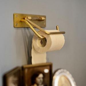 ที่ใส่กระดาษทิชชู่ทองเหลืองดีไซน์โบราณคุณภาพสูงพร้อมที่ใส่ทิชชู่ทองเหลืองสำหรับใช้ในห้องน้ำห้องน้ำ - Product Image 3