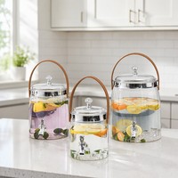 Distributeur de boissons froides en PET recyclable, avec joint en silicone anti-fuite et robinet, capacité 18,5 L, logo personnalisé, vente en gros OEM