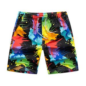 กางเกงขาสั้นผู้ชายผ้าโพลีเอสเตอร์ผ้าแห้งเร็วสไตล์สตรีทผ้าโพลีเอสเตอร์ออกแบบโลโก้ได้ตามต้องการ - Product Image 1