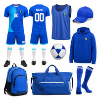 Ensemble de football personnalisé pour adultes, maillot et short athlétiques, confort maximal, respirant, écologique, séchage rapide, tissu 100% polyester