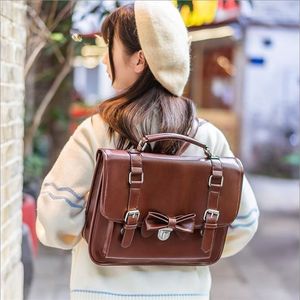 กระเป๋าถือสุภาพสตรีสไตล์ญี่ปุ่น, กระเป๋าถือหนังมีซิปปิดที่จับคู่กันน้ำสไตล์ชุดเดรสแบบพกพาสำหรับฤดูร้อนฤดูหนาว - Product Image 4