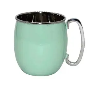 Premium Moscow Mule Mug Stainless Steel with Green Finished Perfect for Tea Milk Beer and <b>Coffee</b> Enjoyment - Product Image 2