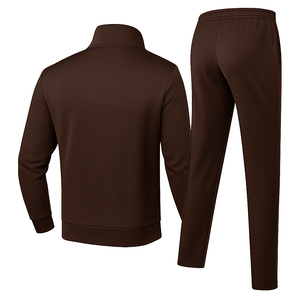 Conjunto de chándales transpirables personalizados para Hombre | Combo de sudadera para correr en blanco con cremallera completa de 2 piezas | Activewear y estilo casual - Product Image 2