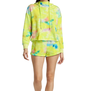 Shorts de sport pour femmes, taille mi-haute, tissés, fermeture à cordon, doux, athlétique, course à pied, respirant, séchage rapide - Product Image 5