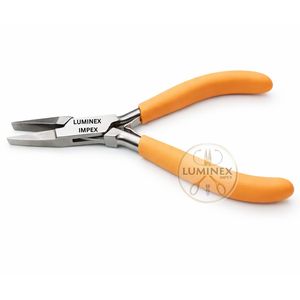 5 Inch Flat Nose <b>Pliers</b> Red Handle <b>Small</b> Grip Tool for Craft Jewelry Electrical Repair OEM CE ISO Factory - Product Image 4