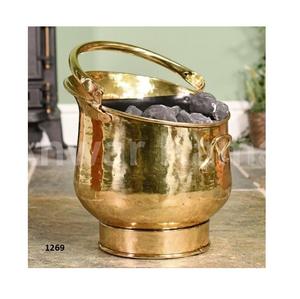 Cubo de carbón de Metal de Venta caliente con asa de transporte y Asa de soporte, accesorio para chimenea, tienda de troncos, soporte para encender - Product Image 1