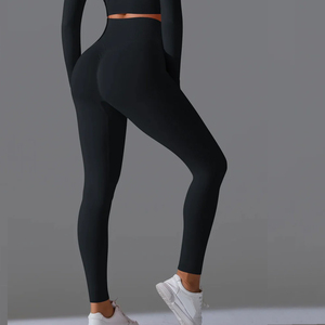 Fabricación profesional Leggings de compresión para correr Yoga Vendedor superior sin costuras Fitness Workout Gym Wear Leggings - Product Image 4