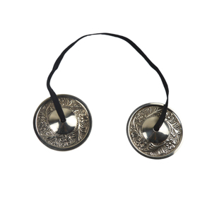 Campanas Tingsha Budistas Hechas a Mano de Latón con Acabado Dorado, Diseño de Metal de Latón para Diseño Personalizado Disponible - Product Image 2