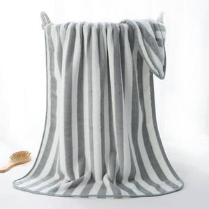 High Absorbent Quick Dry Eco-Friendly Cotton Solid Color <b>Bath</b> <b>Towel</b> Set Soft Cabana Style Beach <b>Towels</b> for Hotel Bathroom - Product Image 4