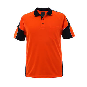 Chemise polo de travail réfléchissante haute visibilité imperméable pour hommes Flex Fit Enterprises avec impression personnalisée - Product Image 6