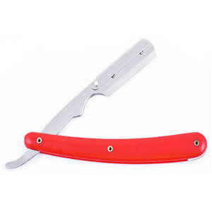 2K25 Maquinilla de afeitar profesional Viory para afeitado/Maquinilla de afeitar recta de peluquero de hoja única Rosa bebé - Product Image 1