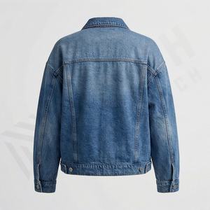 Veste en jean durable pour femme, en laine, décontractée, haut de gamme, tendance, boutonnée, élégante, streetwear, couleur personnalisée - Product Image 2