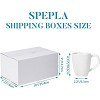 Boîtes en carton ondulé personnalisables et durables 10x7x5, lot de 6, pour l'expédition, l'emballage professionnel, le déménagement, le stockage, avec étiquette numérique MY