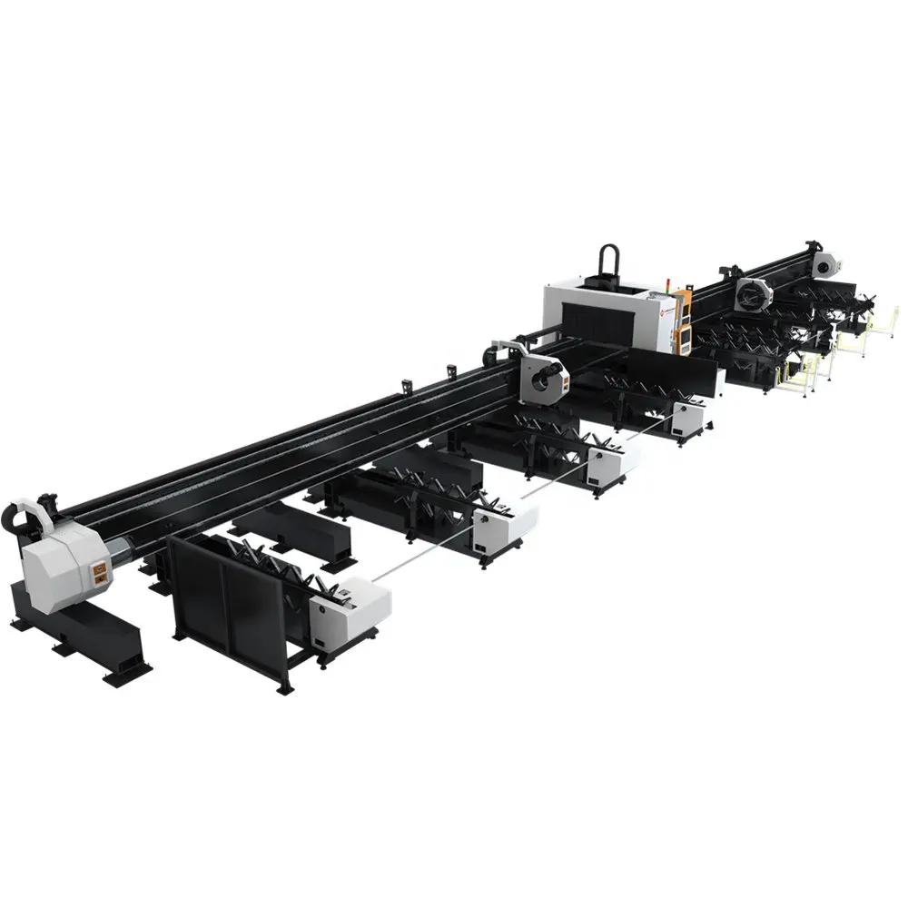 Golden 6kw 8kw 12kW Four-Chuck Heavy-Duty Tube Laser Cutting Machine for Metal for Stainless Steel Carbon Steel Iron Tube