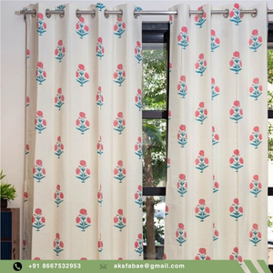 100% coton Rideau de porte ou fenêtre Rideau fabricant direct Conceptions les plus vendues meilleur prix livraison rapide - Product Image 5