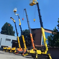 Grue araignée télescopique sur chenilles robuste avec système de capteurs de sécurité – Série personnalisable 5, 8 et 10 tonnes