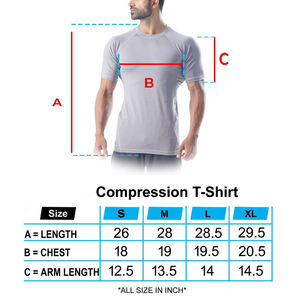 Chemise de compression personnalisée pour hommes vente en gros Chemise d'entraînement physique à séchage rapide pour hommes Chemise de compression pour spandex de course à pied pour hommes - Product Image 6