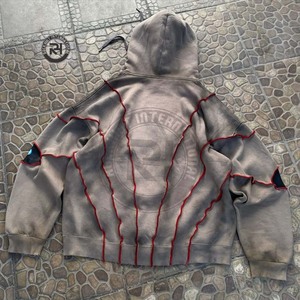Sweats à capuche d'hiver unisexe pour hommes 100% coton épais polaire de haute qualité séchage rapide respirant élégant décontracté Streetwear personnalisable - Product Image 3