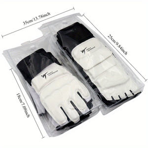 TaekwondoGloves ayak muhafızları Set PVC güvenli Fit yetişkin yarı<span class=keywords><strong>m</strong></span> parmak boks Sanda koruyucu donanı<span class=keywords><strong>m</strong></span> gelişmiş kavrama eğitim yarışması - Product Image 6