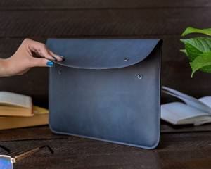 Housse en cuir pour ordinateur portable pour MacBook sac de protection étanche mince et durable housse en cuir véritable LS-0061 - Product Image 1