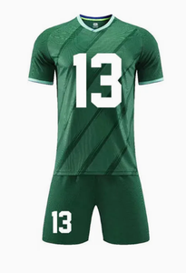 Ensemble de maillots de football personnalisés à séchage rapide, respirant, en polyester, uniforme de tennis, impression par transfert thermique, kit d'équipe pour adultes - Product Image 5