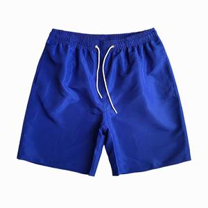 Approvisionnement d'usine imperméable couleurs unies hommes Shorts de plage doublure en maille natation surf planche Shorts séchage rapide genou longueur troncs - Product Image 4