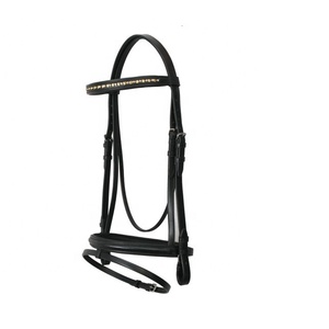 ALR EQUESTRIANS Customizable Western Riding Horse <b>Bits</b> Durable Leather Equestrian Rein with Fancy Stitching and Logo - Product Image 2