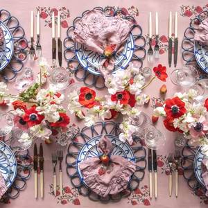 Flower Rattan <b>Placemats</b> Rattan <b>Placemat</b> Round <b>Wicker</b> Woven <b>Placemat</b> for Table - Product Image 2