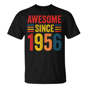 T-shirt promotionnel vintage rétro génial depuis 1956, idées pour le 67e anniversaire - Product Image 2