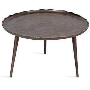 Table basse martelée en métal vintage de promotion avec finition en cuivre antique pour fêtes d'intérieur Table décorative de salon - Product Image 5